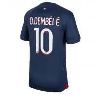 Billiga Paris Saint-Germain Ousmane Dembele #10 Hemma fotbollskläder 2023-24 Kortärmad